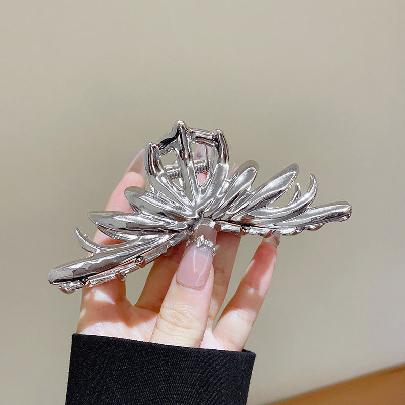 Wholesale Cold Style Silver Back Head High-grade All-match Pearl Shark Clip Jewelry